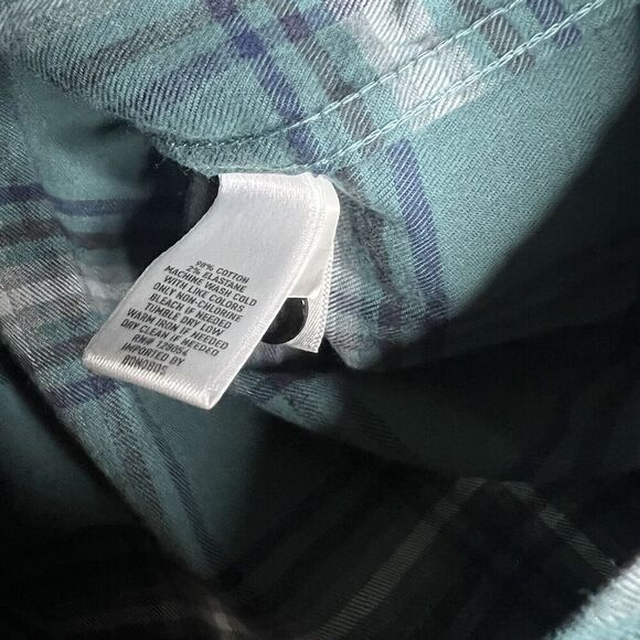 Bonobos Green Windowpane Slim Cotton Blend Flannel - Picture 4 of 5